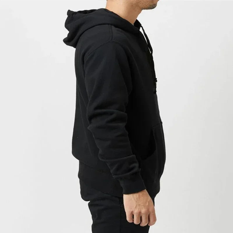Men’s Casual Polyester Hoodie – Everyday Streetwear Style