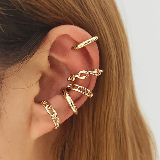 Gold Leaf Ear Cuff – Non-Piercing Clip-On Earrings
