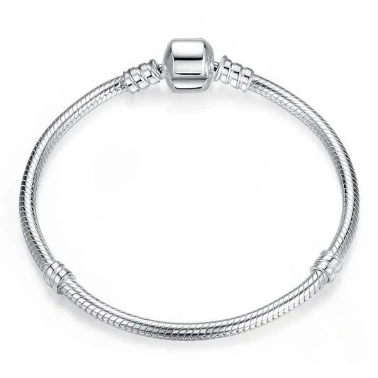 Handmade Snake Bone Charm Bracelet for Women