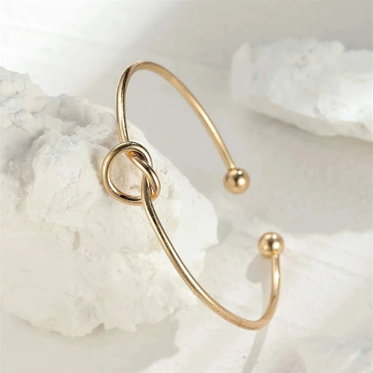 Stainless Steel Woven Twist Bracelet – Vintage Style