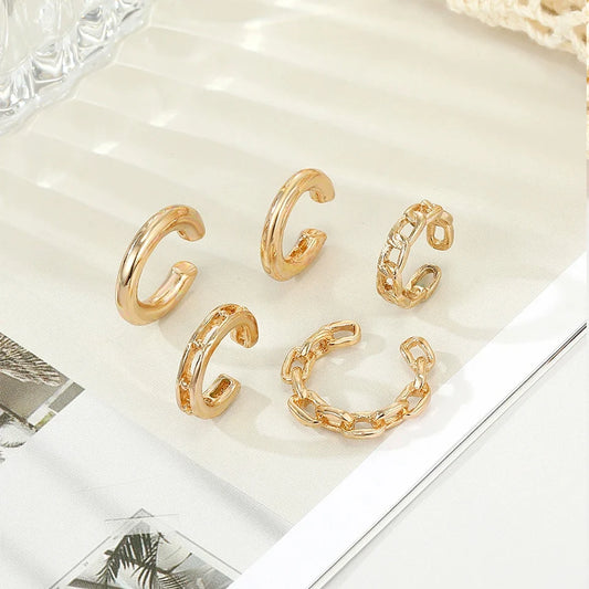 Gold Leaf Ear Cuff – Non-Piercing Clip-On Earrings